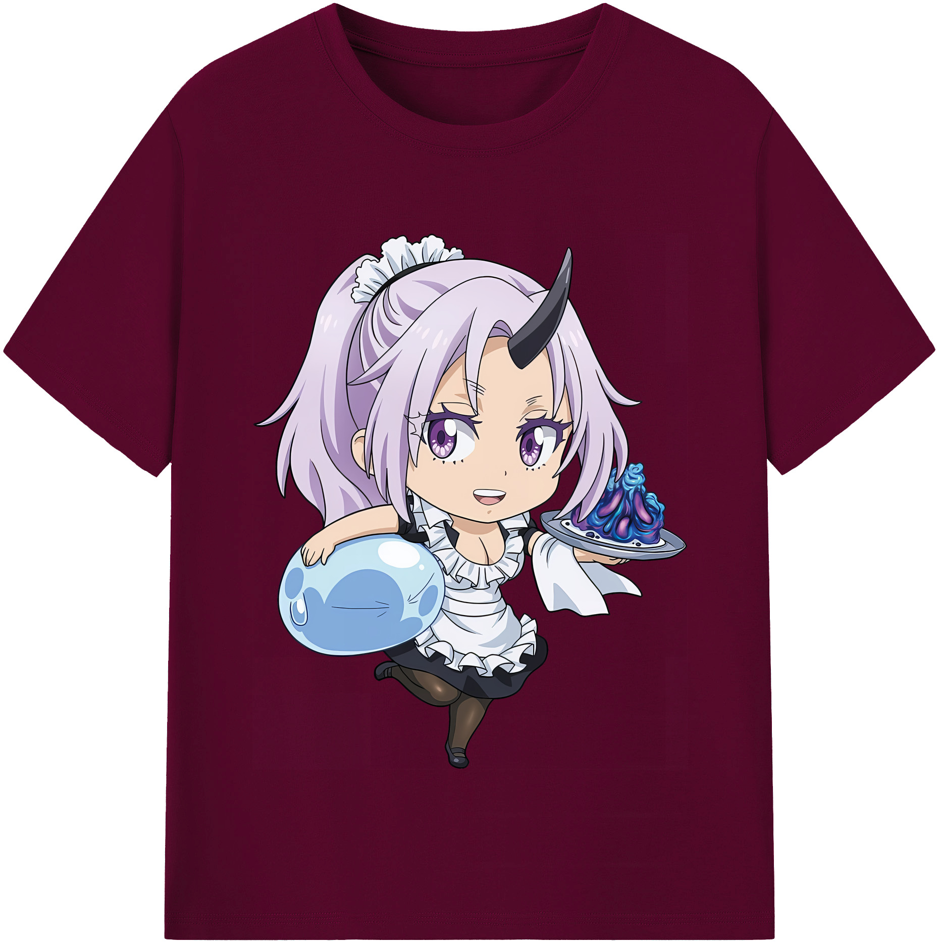 （画像用） 転スラ Regarding Reincarnated to Slime レディースカジュアルプリントTシャツ（綿100％）